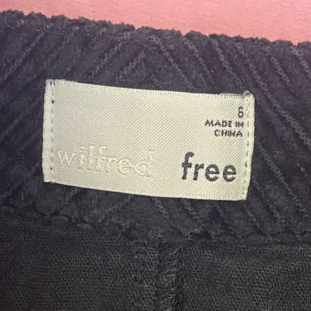 Wilfred black Corduroy Button-Front Mini Skirt - Picture 3 of 4